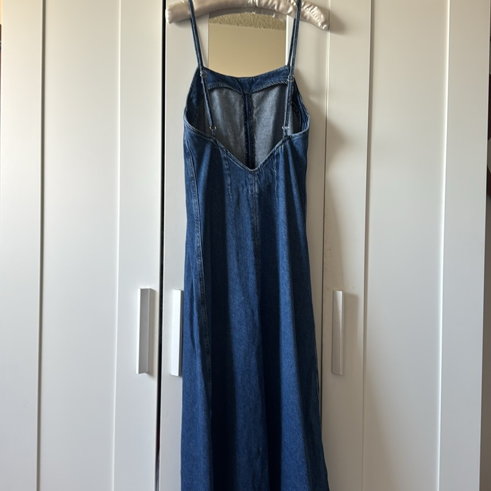 Reformation Sofi Denim Maxi Dress Black - Size XS - Picture 5 of 6